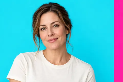Breast lift (mastopexy) guide — clothed editorial portrait