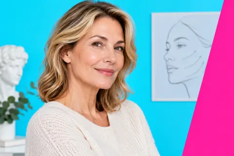 Facelift (rhytidectomy) guide — mature woman’s face and jawline